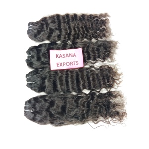 100% Remy Human Hair Deep <b>Wave</b> Indian Cuticle Aligned Natural Color Easy Apply Full Lace Wig <b>Cap</b> Hair Extensions - Product Image 3