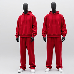 Ensemble de survêtement personnalisé avec logo, ensemble de jogging à capuche, 100% coton, ensemble de survêtement pour hommes et femmes, survêtement en gros, fabricant - Product Image 2