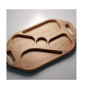 Round Double Design High Quality Kitchen Ware Tray for <b>Food</b> <b>Server</b> Hotel and Cafe Used Top Selling - Product Image 5