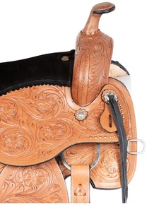 Essentiels d'équitation Ensemble de selles de cheval en cuir véritable de qualité supérieure pour l'endurance occidentale et les courses anglaises - Product Image 2