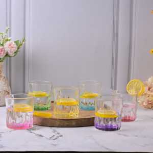 ชุดแก้วช็อตเตกีล่าสีรุ้งแบบคลาสสิกและแปลกใหม่ ทำด้วยมือ 6 ใบ แก้วช็อตหลากสีสำหรับดื่มวิสกี้และไวน์ - Product Image 2