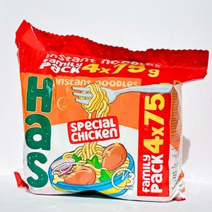 บะหมี่กึ่งสำเร็จรูปฮาซ์ รสไก่พิเศษ แป้งสาลี แพ็คครอบครัว 300 กรัม รสชาติเข้มข้น ปรุงสุกใน 3 นาที ฮาลาล HACCP ISO - Product Image 3
