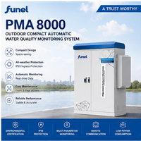 Station de surveillance automatique de la qualité de l'eau à cinq paramètres PMA8000, protection IP55, communication HJ212 pour pH et turbidité