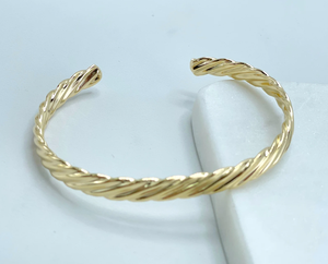 18k <b>Silver</b> Filled or Gold Filled / Texturized <b>Cuff</b> <b>Bracelet</b> / Wholesale Jewelry Making Supplies - Product Image 4