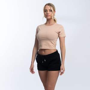 Camiseta 100% algodón sin mangas personalizada para mujer, camiseta recortada de alta calidad para mujer, camiseta Sexy de longitud corta, estilo informal, logotipo Digital - Product Image 3