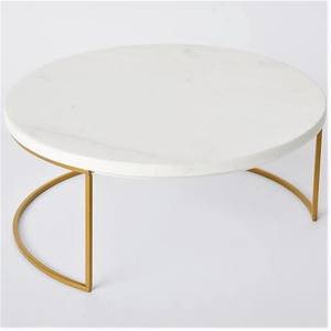 Soportes para Pastel de 2 Niveles, Diseño 2022, Metal Dorado y Mármol, Ecológicos, Venta al por Mayor, Herramientas para Pasteles de Boda y Fiestas - Product Image 6