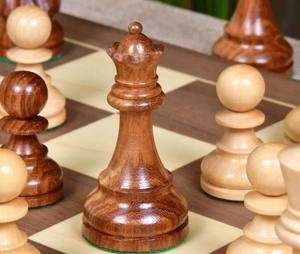 Pièces d'échecs de reproduction haut de gamme Reykjavik 1972 en bois de sheesham et en buis 3.7 à prix avantageux - Product Image 3