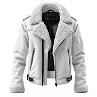 Blouson Aviateur B3 Tendance pour Homme en Cuir de Mouton Véritable avec Doublure en Fourrure Shearling – Chaud, Respirant, Hiver, Style Motard Décontracté, OEM