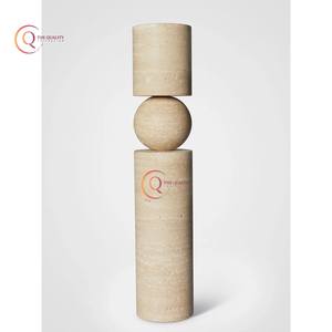 เชิงเทียนหินอ่อนทำด้วยมือเพิ่มสัมผัสของความหรูหราและความอบอุ่นให้กับห้องใดๆด้วยการออกแบบที่ไม่ซ้ำใครเหนือกาลเวลา - Product Image 2