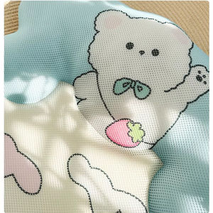 Premium <b>Cat</b> Dog Bed <b>Mat</b> Breathable Silk Pet <b>Cooling</b> Pad Cute Cartoon Pattern Summer Cozy Washable Cover Non-Slip Base Soft - Product Image 2