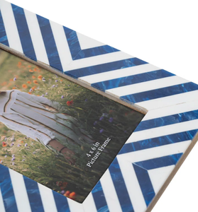 Cadre en nacre artisanal complexe-Incrustation florale et géométrique pour un décor sophistiqué - Product Image 4