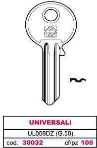 Clé universelle en laiton soyeux Ul058dz (g.Vgb 0) - Product Image 1
