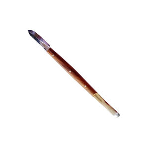 Cuchillo de cera dental de tamaño completo al por mayor con hoja de acero inoxidable con acabado de espejo y fuente de alimentación manual con mango de madera - Product Image 1