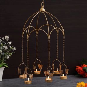 Butterfly <b>Tealight</b> Candle <b>Holder</b> with Umbrella Stand for Home and Office Decor Wedding Party Events Decorative made india - Product Image 4