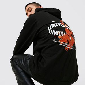 Sweat-shirt à capuche en coton uni pour homme, coupe classique, décontracté, streetwear, salle de sport, entraînement, écologique, respirant, logo personnalisé, taille personnalisée - Product Image 6