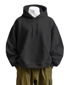 Sweats à capuche pour hommes d'hiver 100% coton épais Fabricant OEM Streetwear direct à coupe régulière Pull à capuche avec logo personnalisé - Product Image 2