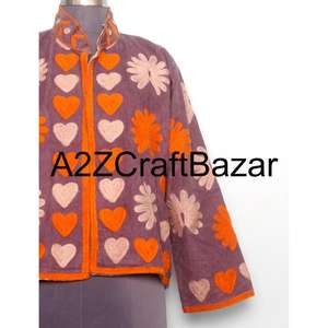 Chaqueta Cotrise Bordada Premium al por Mayor, Estilo Étnico, Regular, Otoño Invierno, Transpirable, No Tejida, Ropa Exterior Tradicional de Moda - Product Image 2