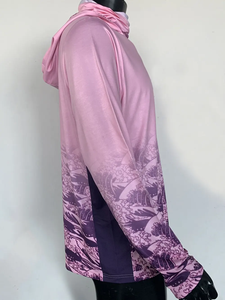 เสื้อฮู้ดตกปลาพิมพ์ลายโลโก้แบบกำหนดเองคุณภาพสูง OME ป้องกันรังสียูวี แขนยาว ผ้าโพลีเอสเตอร์ พร้อมหน้ากาก - Product Image 5