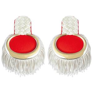 Épaulettes colombiennes dorées de haute qualité, brodées, à coudre, épaulettes dorées à lacets, régiments britanniques et français, bullion - Product Image 2