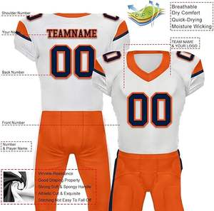 Maillots de football américain personnalisés pour jeunes, adultes et hommes, uniformes de football américain confortables, maillot de football américain par sublimation - Product Image 2