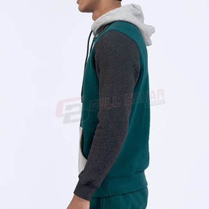 Combinaison de jogging décontractée et confortable pour hommes avec pantalon à taille élastique et pull à capuche en tissu doux pour l'hiver - Product Image 2