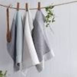 Vente en gros de torchons de cuisine gaufrés 100% coton personnalisés torchons très absorbants blancs torchon de plage en microfibre de bambou - Product Image 2