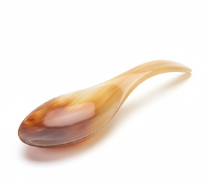 Cuillère en corne de buffle naturelle faite à la main de haute qualité, ustensile de cuisine écologique pour la cuisine, le service, la vaisselle, cadeaux d'affaires - Product Image 3