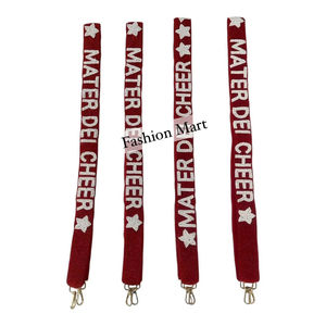 Trendy Spirit Wear Bag Strap Mater Dei Cheer Correa de hombro de lentejuelas con letras personalizadas - Product Image 1