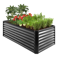 Jardinière surélevée pour la maison et le jardin, jardinières en métal pour l'extérieur, pour les légumes, mobilier d'extérieur minimaliste, jardinière GB00824