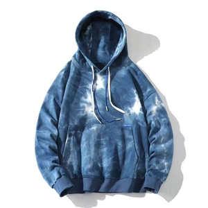 Colección de invierno Bold & Stylish Men's Hip Hop High Custom Tie Dye Ripped Hoodie Distressed Cotton Streetwear Hoodie para hombres - Product Image 6