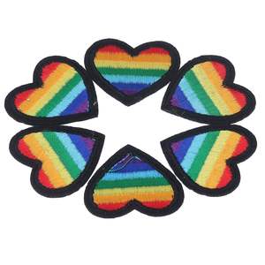 Patch de broderie de couronne de laurier d'olive noir fait à la main tissu tissé décoration de dentelle de Style cousu avec toile en forme de fleur - Product Image 5