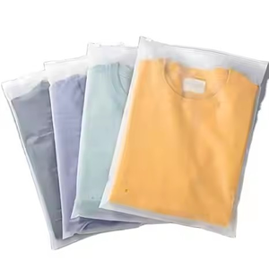High Quality Biodegradable Matte Frosted Zipper <b>Packaging</b> <b>Bag</b> Logo PrintedTShirt Garment <b>Clothing</b> Zip Lock Biodegradable Plastic - Product Image 6