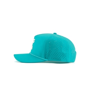 Manufacturer's Custom Breathable Golf <b>Hat</b> 5-Panel Laser Cut Holes Custom Embroidery Logo Adjustable Plastic Back Closure Cap VN - Product Image 3