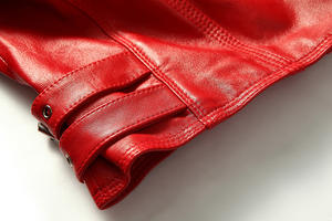 Chaqueta de Cuero Genuino para Mujer, Cuello Alto, Transpirable, de Alta Calidad, con Relleno de Algodón, Tallas y Colores Personalizables, Venta al Por Mayor - Product Image 5