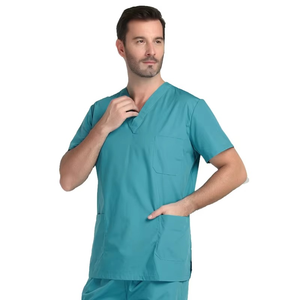 Ensembles de gommage médical pour hommes de qualité supérieure uniformes d'infirmière personnalisés pour hôpitaux et cliniques gommages chirurgicaux unisexes élégants avec logo - Product Image 2