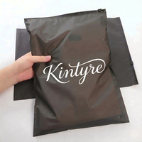 Sacs d'emballage pour vêtements en CPE noir mat givré avec fermeture éclair, logo personnalisé, pour chemises, pantalons, sweats à capuche, pour les marques de vêtements