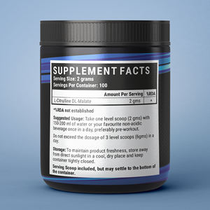 INLIFE 200g Citrulina Malato en Polvo, Suplemento en Envase de HDPE - Certificado GMP para Desarrollo Muscular - Product Image 3