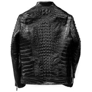 Chaqueta de Cuero de Alta Calidad en Poliéster/Algodón, Cuello Alto, Impermeable, Transpirable, Talla Grande, con Cremallera, Moderna para Hombre - Product Image 3