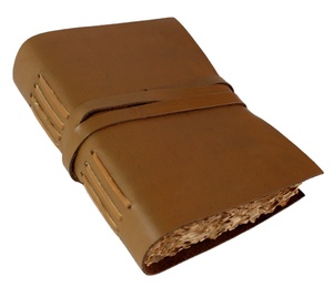 Vintage Natural Edged Blank Unlined Handmade Paper Note <strong>Books</strong> for <strong>Men</strong> Women Premium Student Notebook Journal Planer for Travel