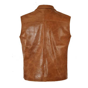 Chaleco de cuero transpirable para hombre 2024, ropa exterior informal cálida de invierno a un precio razonable - Product Image 3