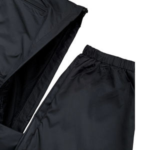 High Quality Adults Windbreaker Sets in <b>Black</b> Color Hooded <b>Jackets</b> With Comfortable Trouser Casual Wear Sets for Winter - Product Image 3