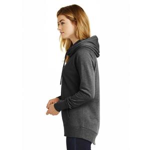 Sweats à capuche en molleton personnalisés pour femmes noires vente en gros pour femmes - Product Image 4