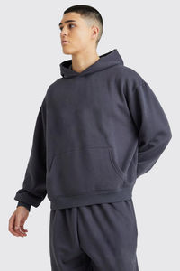 Men's High Quality 100% Cotton Pullover Hoodie and Pant <b>Trousers</b> Set Printed Tracksuits with Hooded Collar Men's Clothing - Product Image 3