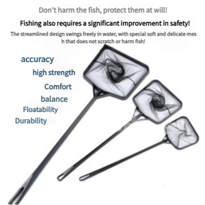 Vis Schepnet Handschepnet Schepnet Huis Aquarium Plastic Netzak Sier - Product Image 2