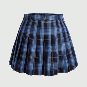 Jupes à carreaux de taille personnalisée uniformes scolaires pour les élèves du primaire vêtements d'été fournis en usine - Product Image 1