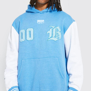 Chándal de Terry Francés para Hombre, Conjunto Personalizado de Pantalones de Chándal y Sudadera con Capucha, Chándal con Diamantes de Imitación, Lavado con Ácido - Product Image 5