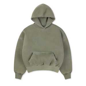 Sweat-shirt pour homme, logo personnalisé, polaire, vente en gros, coupe classique, pull lourd, épaules tombantes, 100% coton, écologique, hiver - Product Image 1