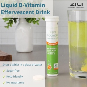 <strong>Vitamin</strong> <strong>B</strong> Complex Effervescent Tablets Energy Boost, Mental Performance &amp; Immune Support Sugar-Free, Non-GMO - Product Image 1