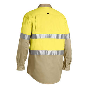 Work Wear <b>Safety</b> <b>Clothing</b> Construction Uniform Long Sleeve Polyester Fluorescent Hi Vis Reflective Road <b>Safety</b> Polo Shirt Unisex - Product Image 2