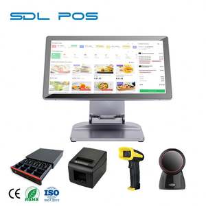 Imprimante intégrée, conception antistatique, écran LCD haute résolution, caisse enregistreuse, terminal de sortie de parking Android, compact - Product Image 1